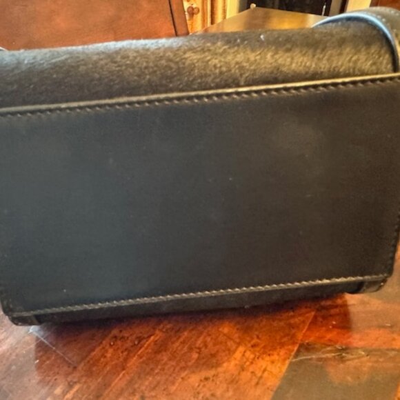 Small Satchel - Black with black calf hair trim - Picture 5 of 8